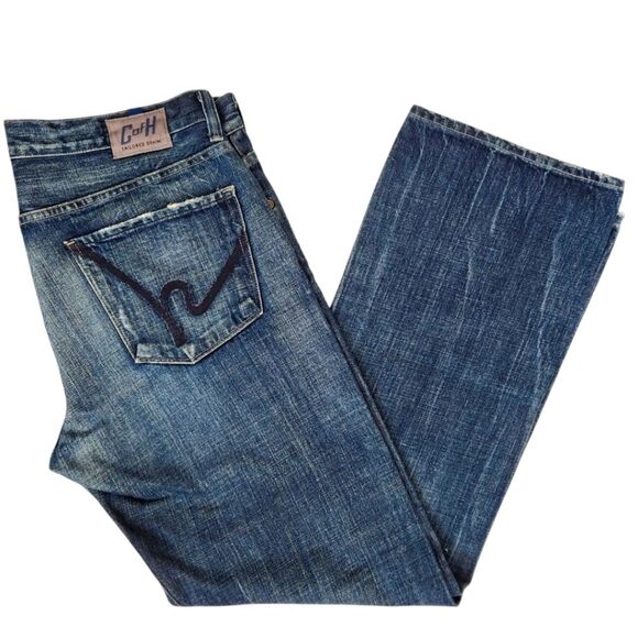 Citizens Of Humanity Mens Full Button Tailored Denim Straight Fit Evans Jeans 36 - Picture 1 of 8